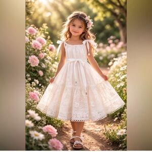 NWT Zimmermann Lovelorn Broderie Lace dress For Girls Size 6